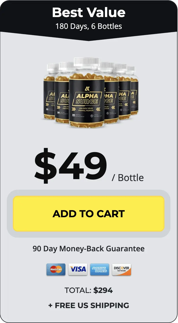 Alpha Surge 6 Bottles